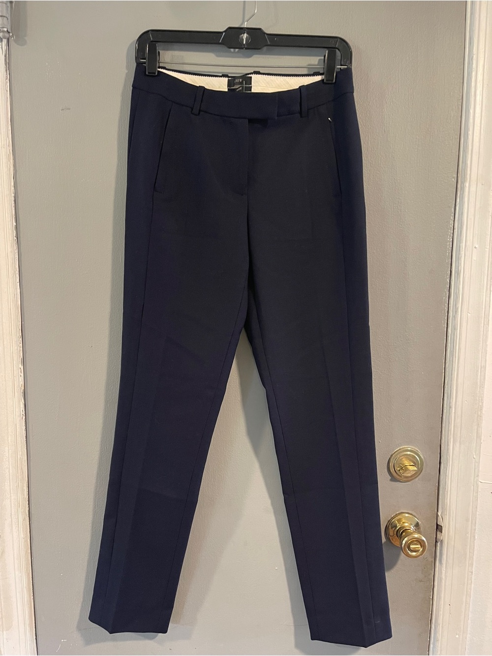 NWT J.Crew Maddie Ankle Length Pants Trousers Navy Size 2